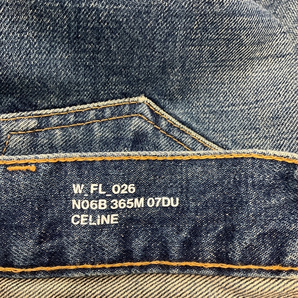 CELINE DARK UNION WASH DENIM MARCO JEANS - Picture 4 of 7